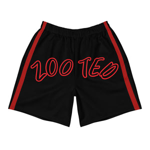 ZOOTED APPAREL - Men's Athletic Shorts - Zooted Black & Red