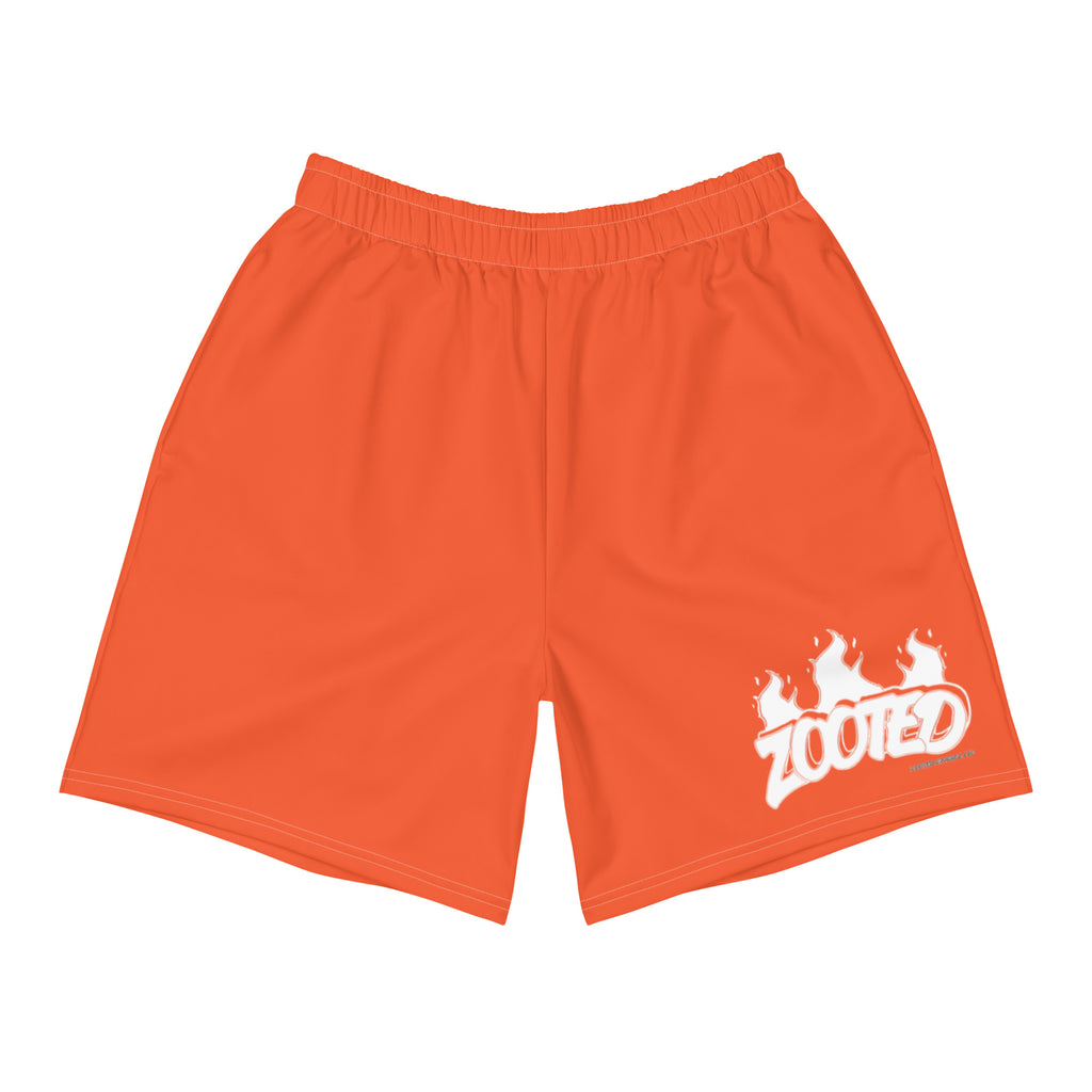 Zooted Apparel - All-Over Print Unisex Athletic Long Shorts - zooted orange