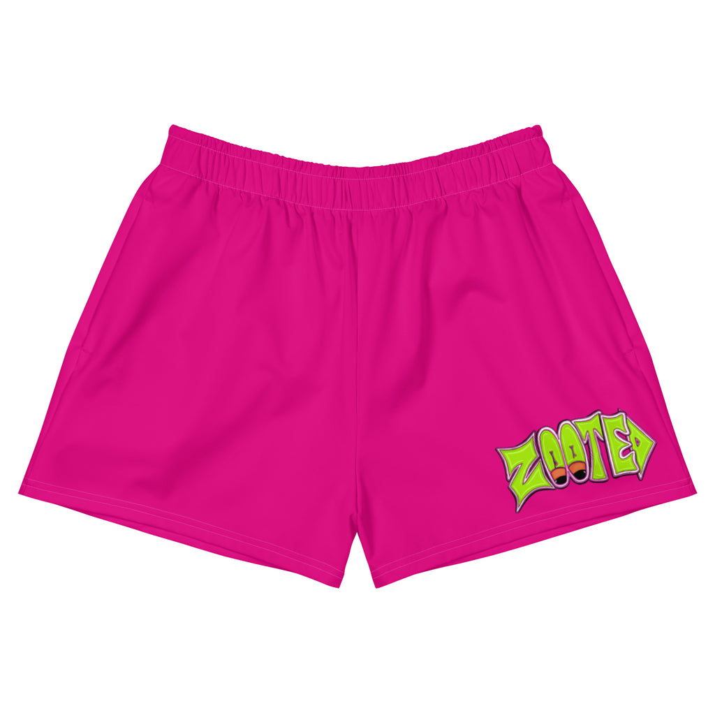 Zooted Apparel-Women’s Athletic Shorts - ZooBaby pink