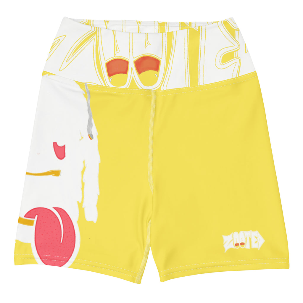 Zooted Apparel - Yoga Shorts - zooted yellow