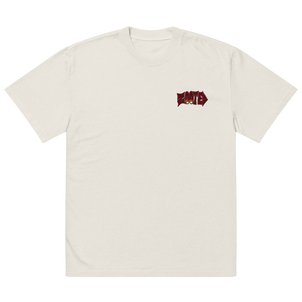 Zooted Apparel-Oversized faded t-shirt - Zoot Up dark red