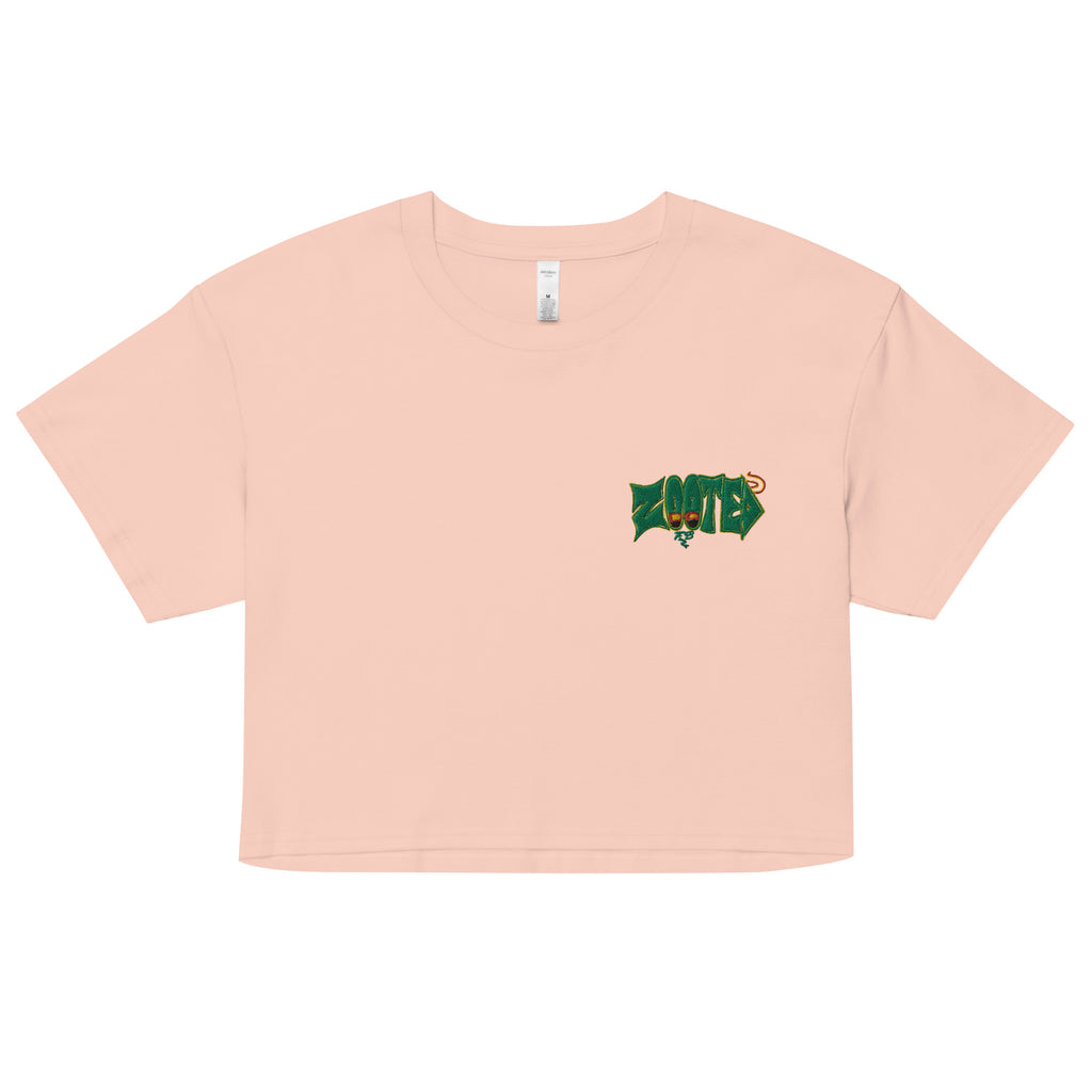 Zooted Apparel - Women’s crop top - green beam