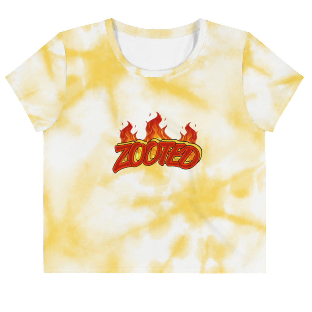 ZOOTED APPAREL- Crop Tee - ZOOTED FLAMES