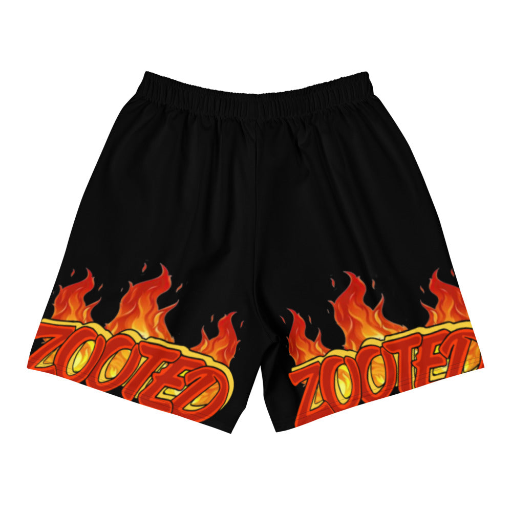 ZOOTED APPAREL- Men's Athletic Long Shorts - ZOOTED FLAMES