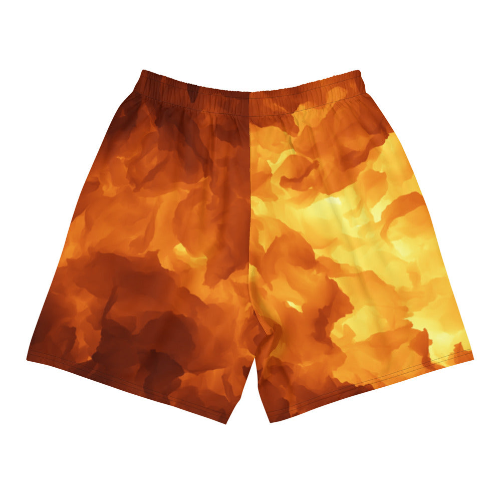 ZOOTED APPAREL- Men's Athletic Long Shorts - STAY ZOOTED Flames