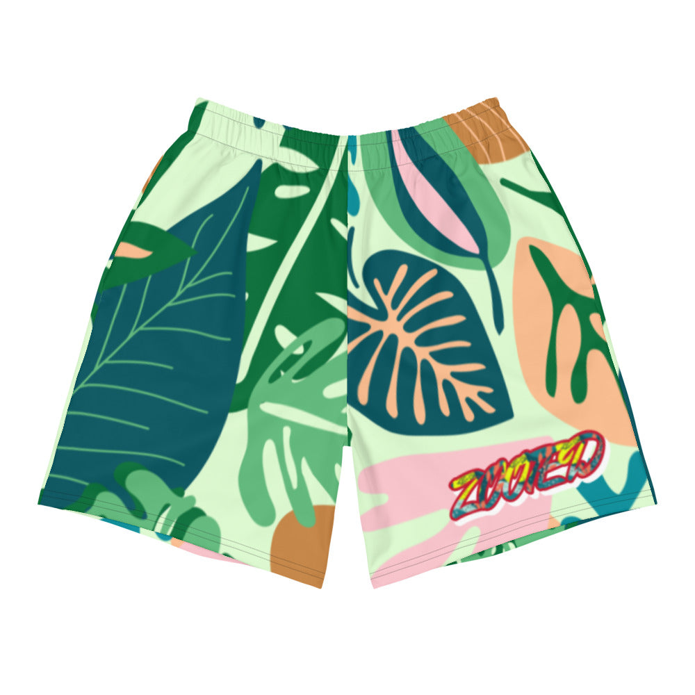 ZOOTED APPAREL- Men's Athletic Long Shorts - ZOOTED Tropics