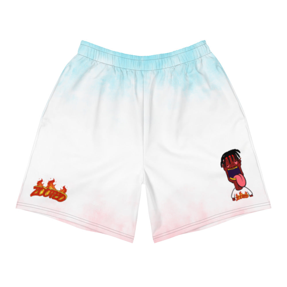 ZOOTED APPAREL- Men's Athletic Long Shorts - ZOOTED FLAMES & He Stay Zooted