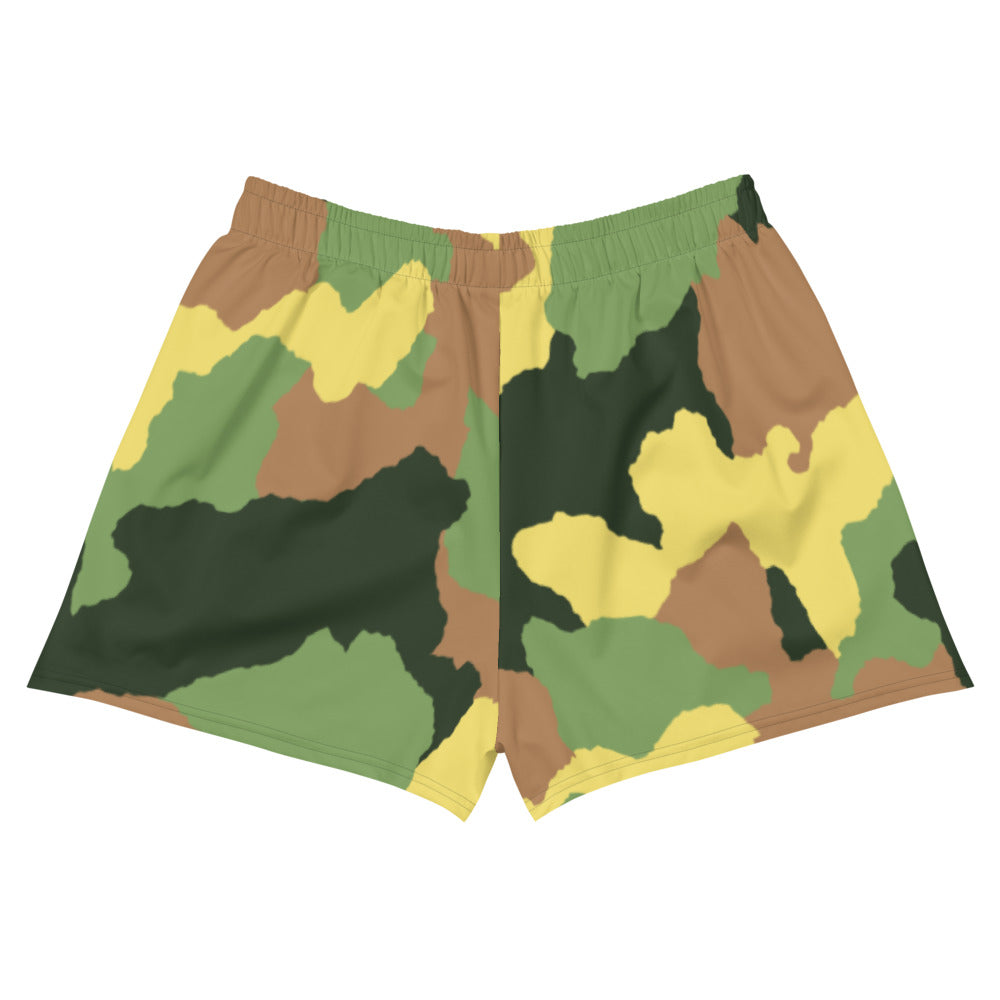 ZOOTED APPAREL- Women's Athletic Short Shorts - ZOOTED DRIP (Camouflage)