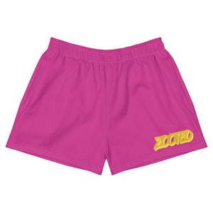 ZOOTED APPAREL - Women's Athletic Short Shorts - ZOOTED (Pink&Gold)