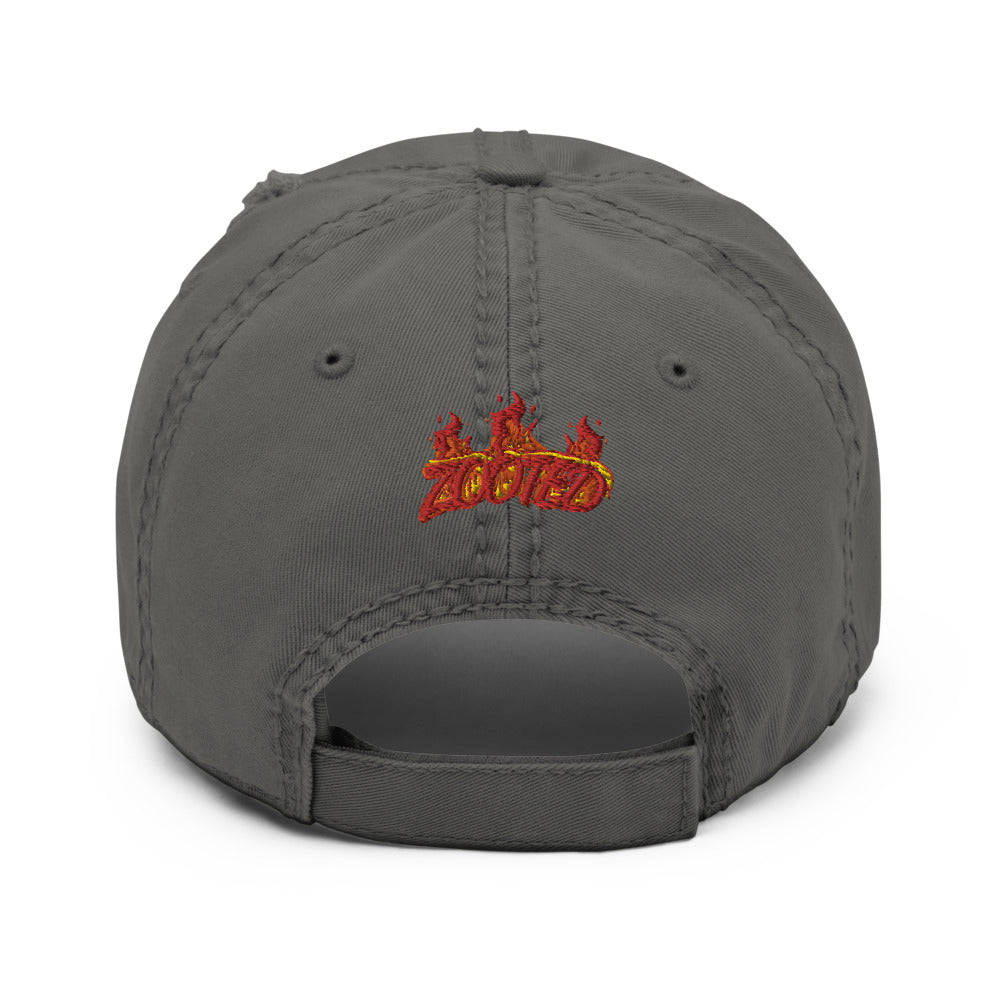 ZOOTED APPAREL- Distressed Dad Hat - Love Being Zooted