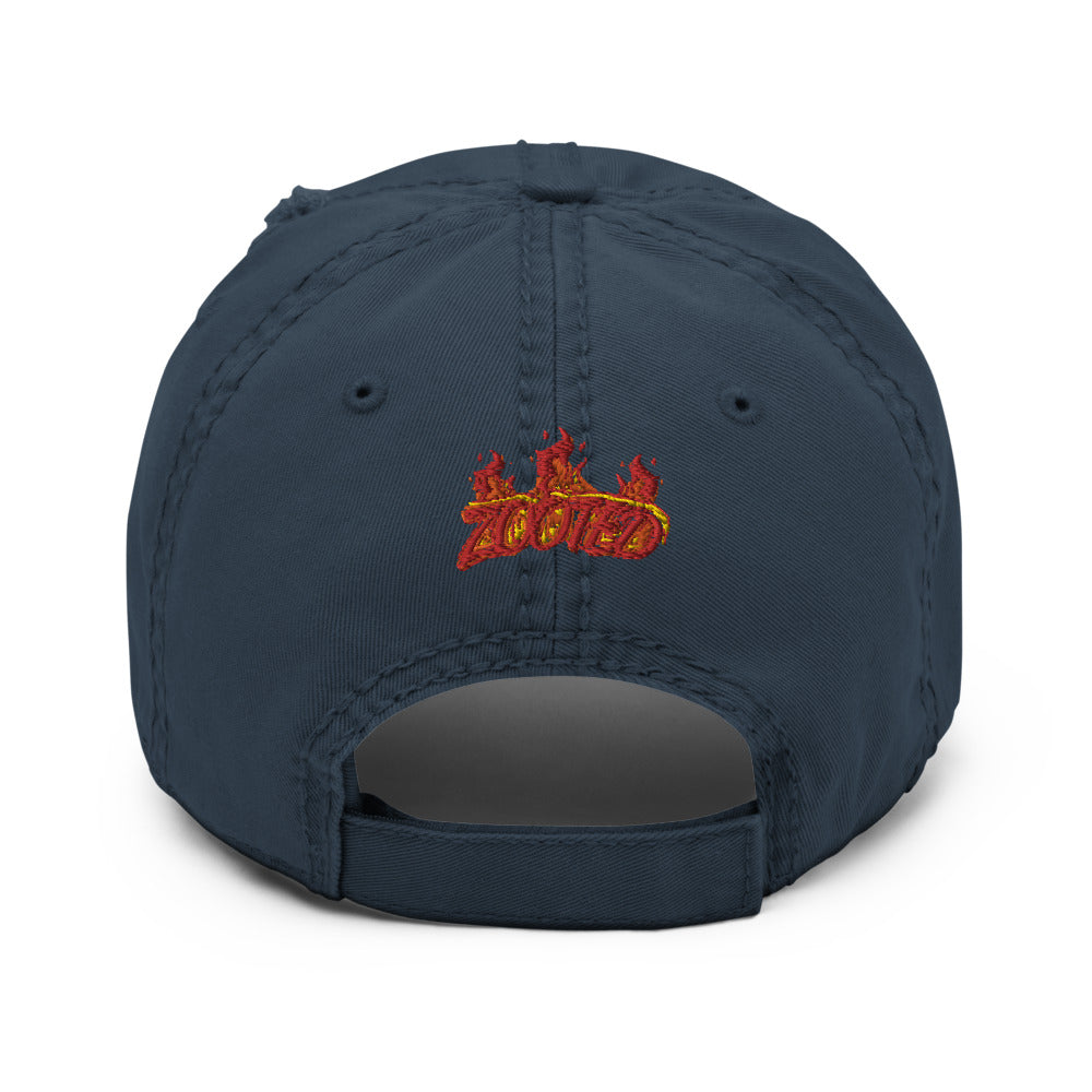 ZOOTED APPAREL- Distressed Dad Hat - Love Being Zooted