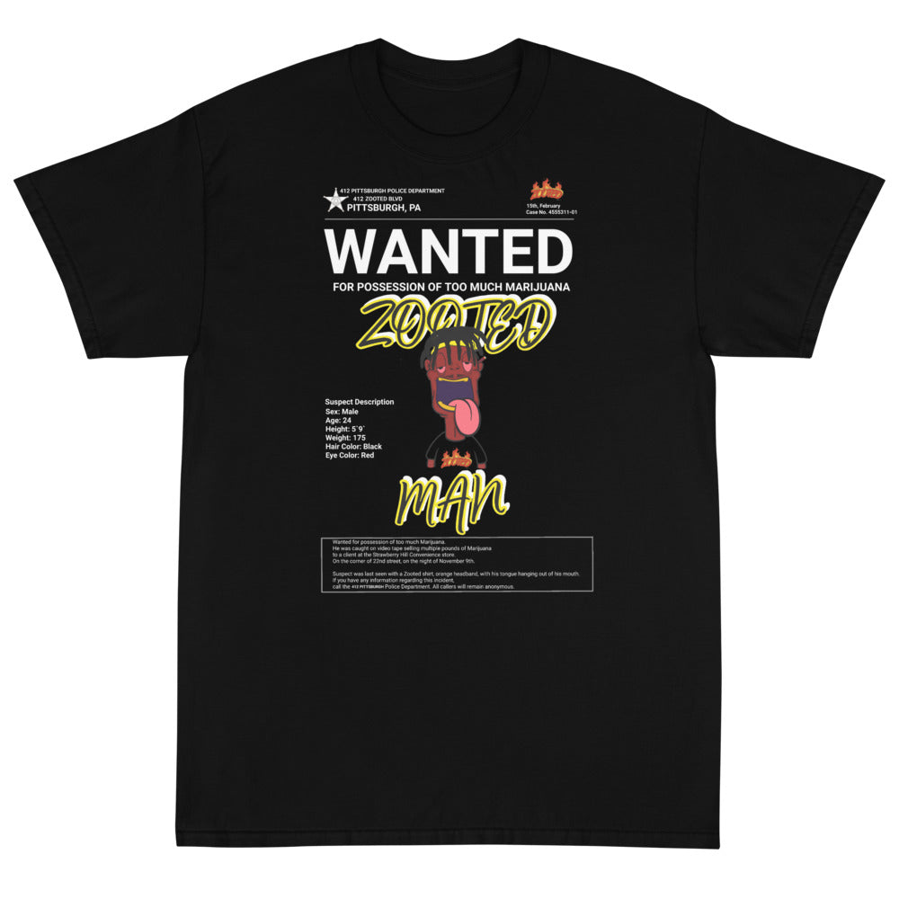 ZOOTED APPAREL- Short Sleeve T-Shirt - ZOOTED MAN PITTSBURGH (DARK)