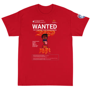 ZOOTED APPAREL- Short Sleeve T-Shirt - ZOOTED MAN WANTED PALM BEACH COUNTY (DARK)