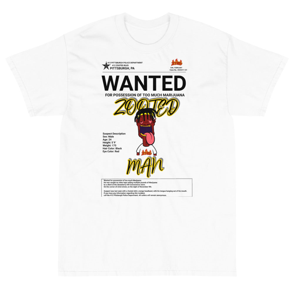 ZOOTED APPAREL  - Short Sleeve T-Shirt - ZOOTED MAN WANTED PITTSBURGH (LIGHT)