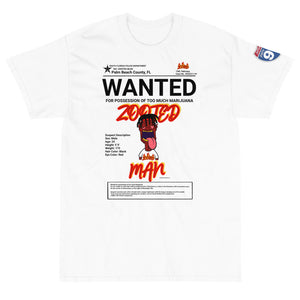 ZOOTED APPAREL  - Short Sleeve T-Shirt - ZOOTED MAN WANTED PALM BEACH COUNTY (LIGHT)