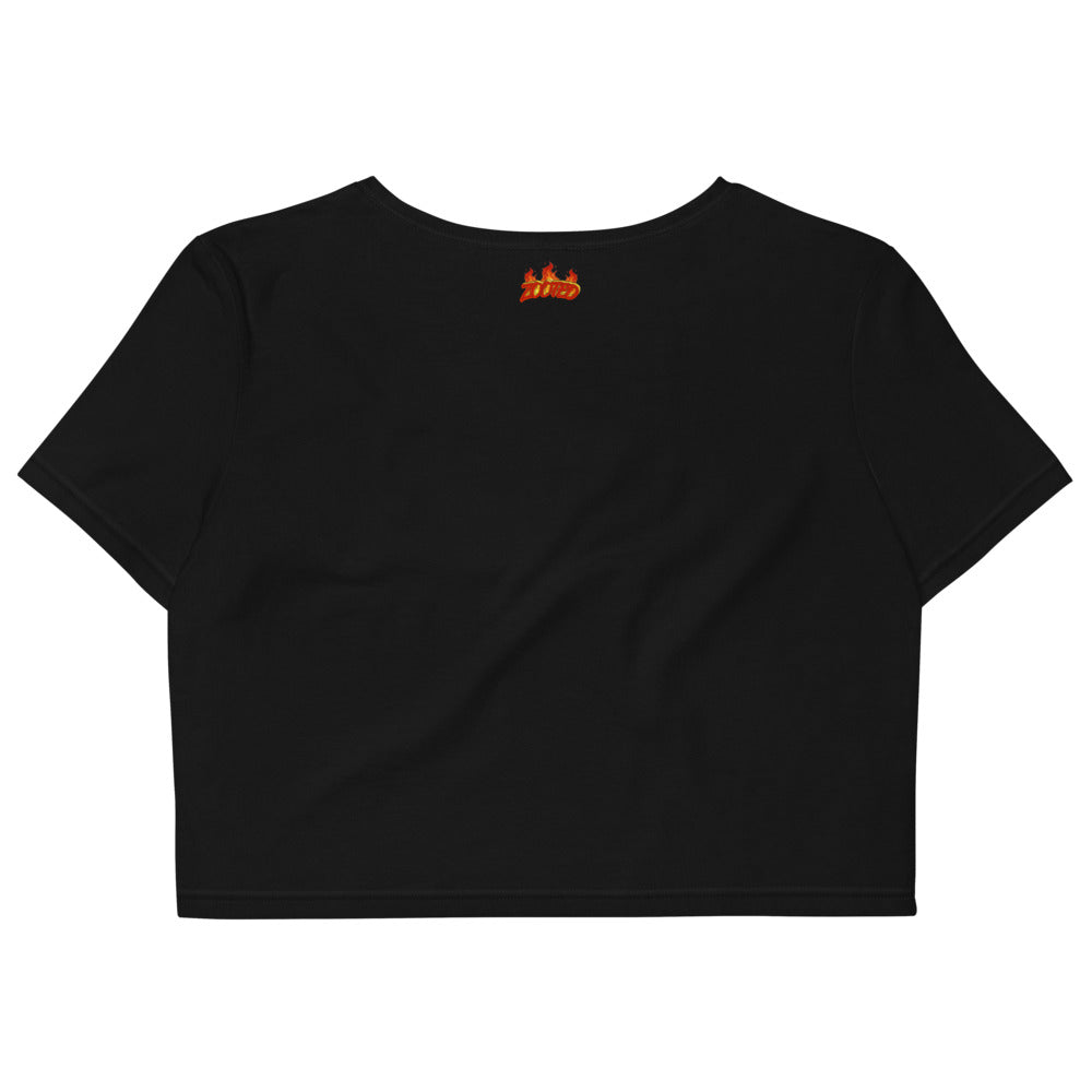 ZOOTED APPAREL- Organic Crop Top - ZOOTED FLAMES