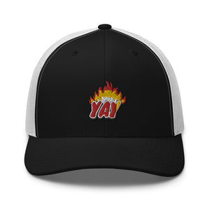 ZOOTED APPAREL - Trucker Cap - Mi.Yayø (YAY2KOOL FLAMES YAY HAT)