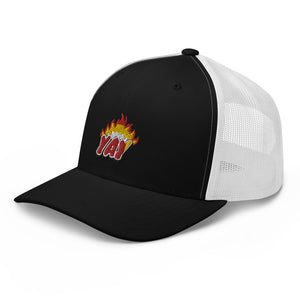 ZOOTED APPAREL - Trucker Cap - Mi.Yayø (YAY2KOOL FLAMES YAY HAT)