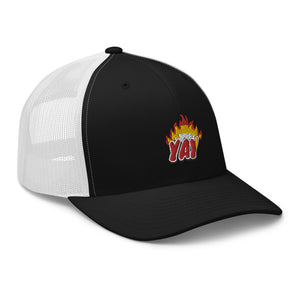 ZOOTED APPAREL - Trucker Cap - Mi.Yayø (YAY2KOOL FLAMES YAY HAT)