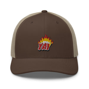 ZOOTED APPAREL - Trucker Cap - Mi.Yayø (YAY2KOOL FLAMES YAY HAT)