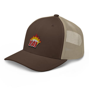 ZOOTED APPAREL - Trucker Cap - Mi.Yayø (YAY2KOOL FLAMES YAY HAT)