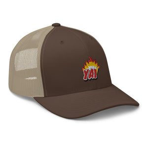 ZOOTED APPAREL - Trucker Cap - Mi.Yayø (YAY2KOOL FLAMES YAY HAT)