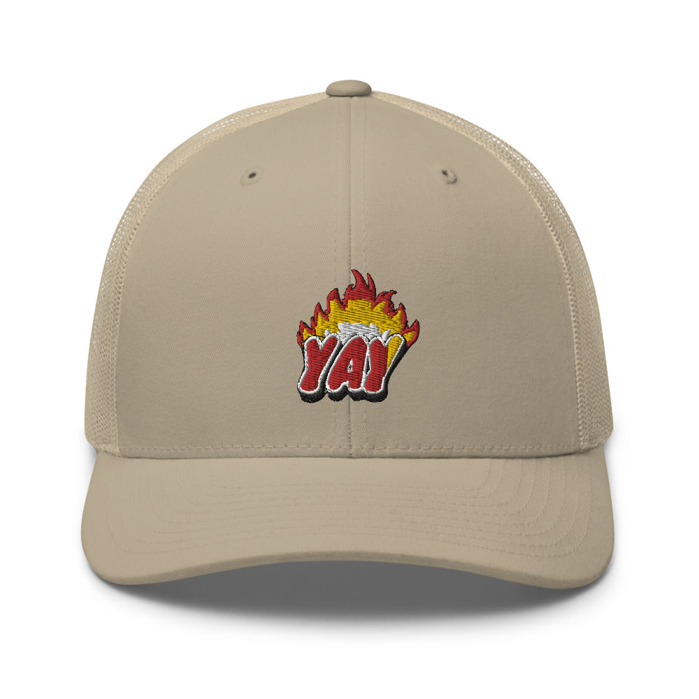 ZOOTED APPAREL - Trucker Cap - Mi.Yayø (YAY2KOOL FLAMES YAY HAT)