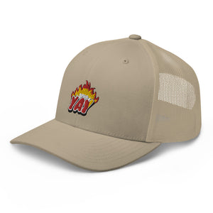 ZOOTED APPAREL - Trucker Cap - Mi.Yayø (YAY2KOOL FLAMES YAY HAT)