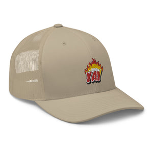 ZOOTED APPAREL - Trucker Cap - Mi.Yayø (YAY2KOOL FLAMES YAY HAT)