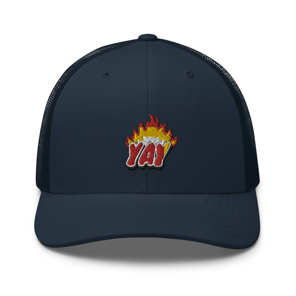 ZOOTED APPAREL - Trucker Cap - Mi.Yayø (YAY2KOOL FLAMES YAY HAT)