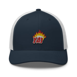 ZOOTED APPAREL - Trucker Cap - Mi.Yayø (YAY2KOOL FLAMES YAY HAT)