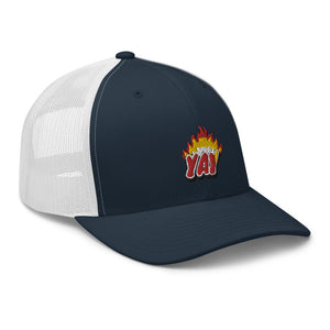 ZOOTED APPAREL - Trucker Cap - Mi.Yayø (YAY2KOOL FLAMES YAY HAT)