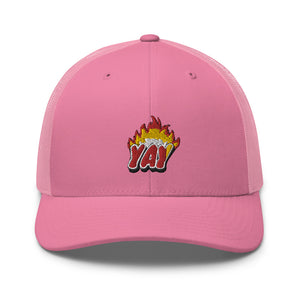 ZOOTED APPAREL - Trucker Cap - Mi.Yayø (YAY2KOOL FLAMES YAY HAT)