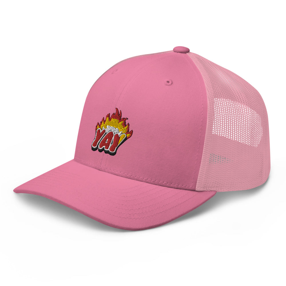 ZOOTED APPAREL - Trucker Cap - Mi.Yayø (YAY2KOOL FLAMES YAY HAT)