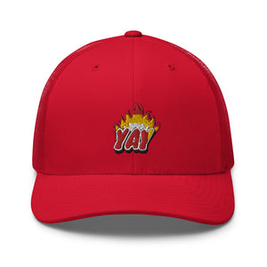 ZOOTED APPAREL - Trucker Cap - Mi.Yayø (YAY2KOOL FLAMES YAY HAT)