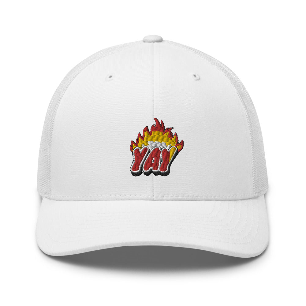 ZOOTED APPAREL - Trucker Cap - Mi.Yayø (YAY2KOOL FLAMES YAY HAT)