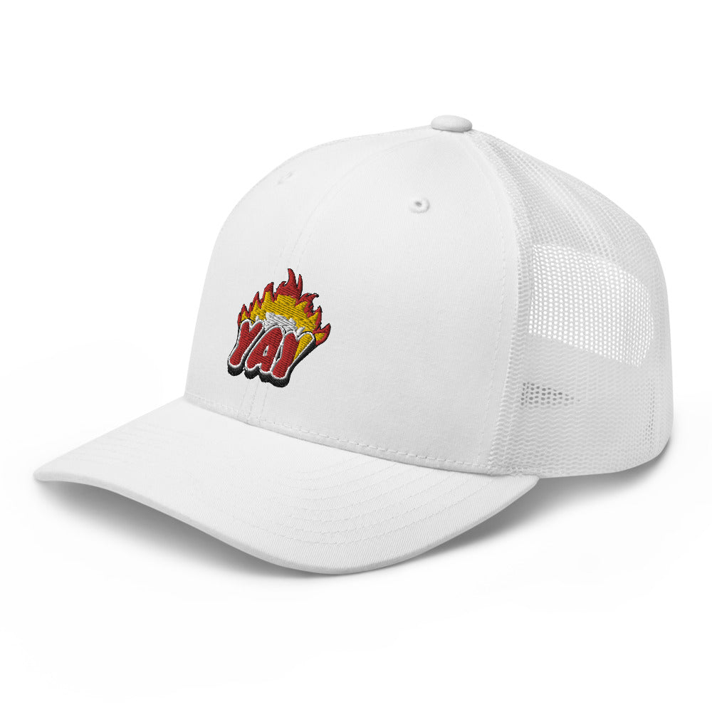 ZOOTED APPAREL - Trucker Cap - Mi.Yayø (YAY2KOOL FLAMES YAY HAT)