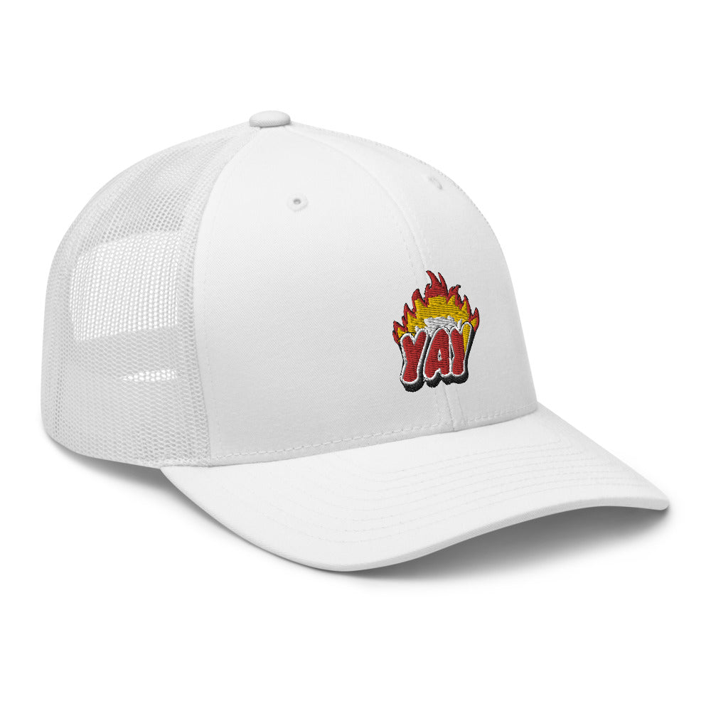 ZOOTED APPAREL - Trucker Cap - Mi.Yayø (YAY2KOOL FLAMES YAY HAT)