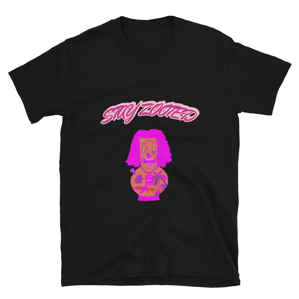 ZOOTED APPAREL - Short-Sleeve Unisex T-Shirt - STAY ZOOTED (Pink)