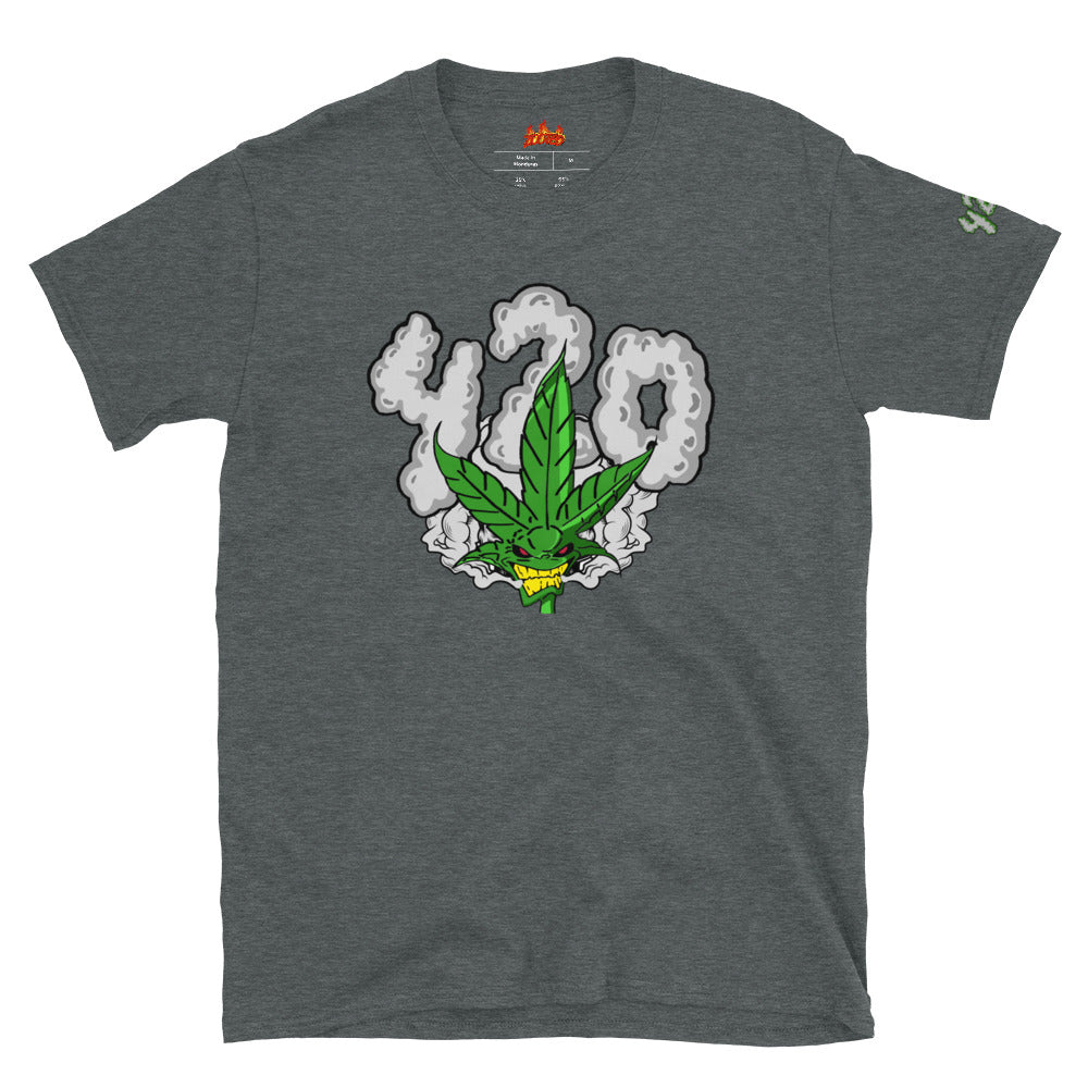 ZOOTED APPAREL- Short-Sleeve Unisex T-Shirt - 420 ZOOTED weed man