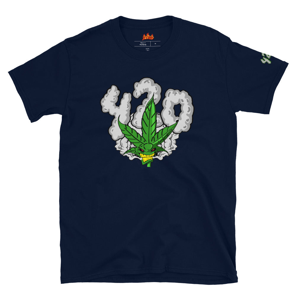 ZOOTED APPAREL- Short-Sleeve Unisex T-Shirt - 420 ZOOTED weed man