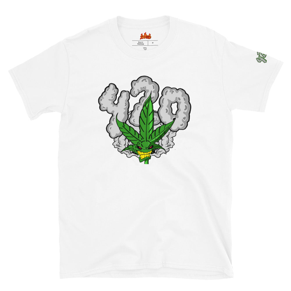 ZOOTED APPAREL- Short-Sleeve Unisex T-Shirt - 420 ZOOTED weed man