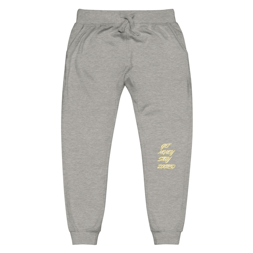 ZOOTED APPAREL- Unisex fleece sweatpants - Get Money Stay Zooted