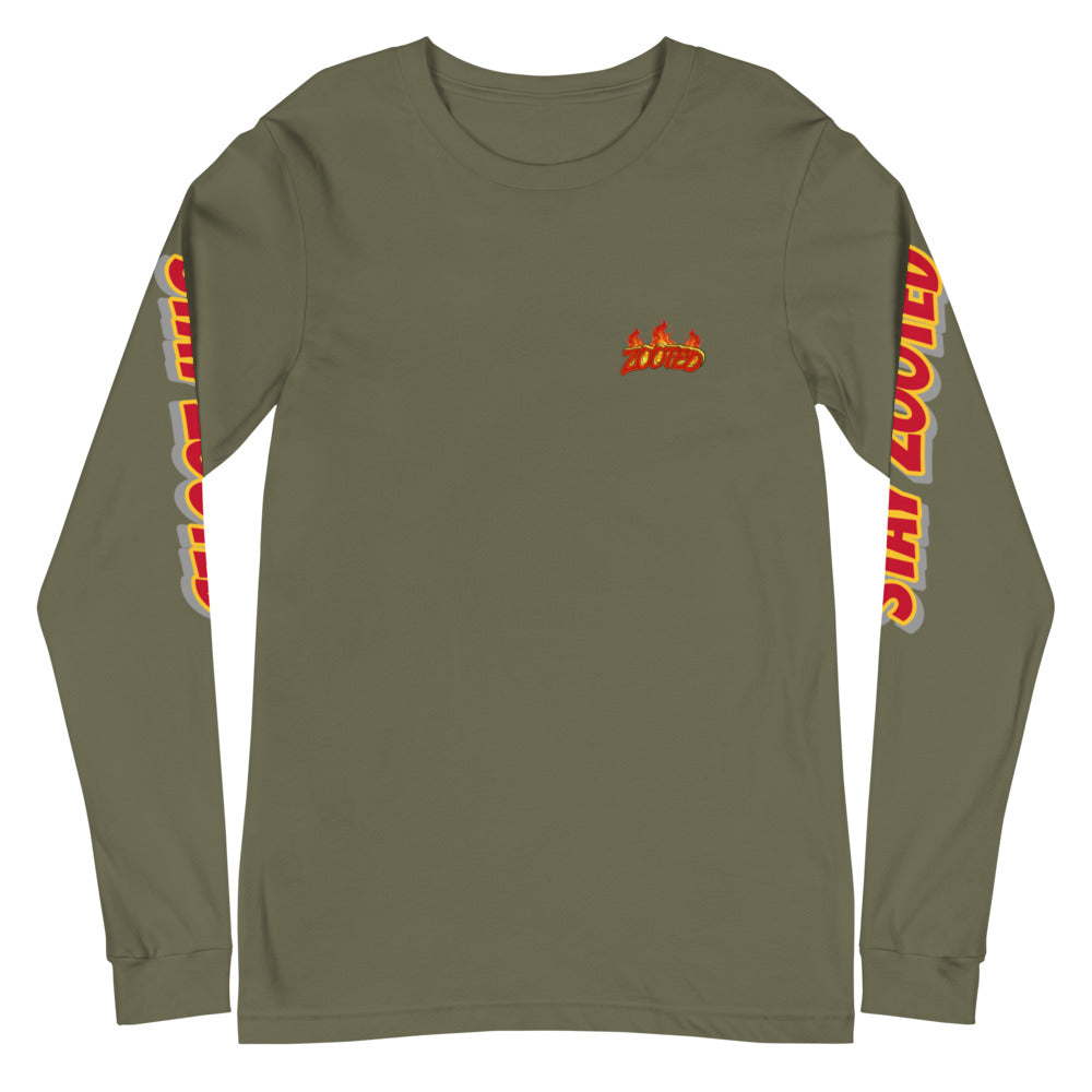 ZOOTED APPAREL- Unisex Long Sleeve Tee - Stay Zooted Flames