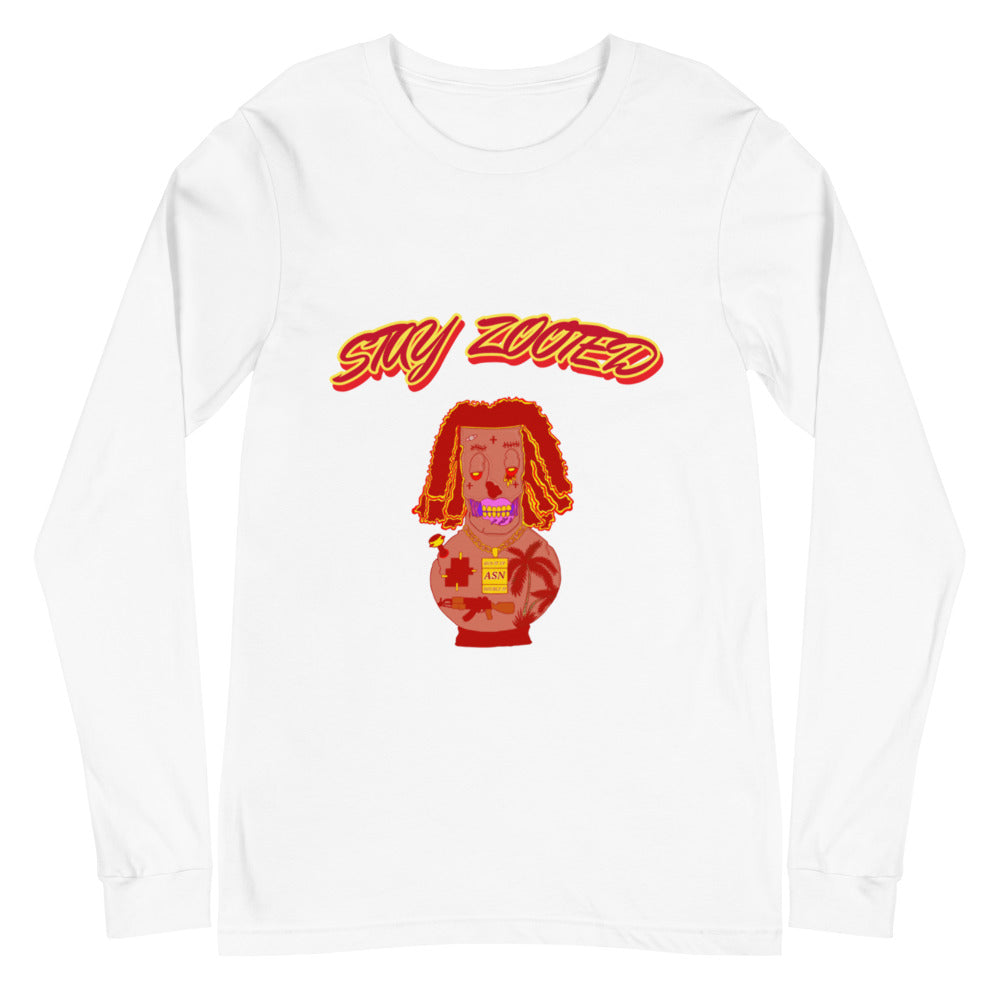 ZOOTED APPAREL- Unisex Long Sleeve Tee - ZOOTED Bong A.S.N (Red)