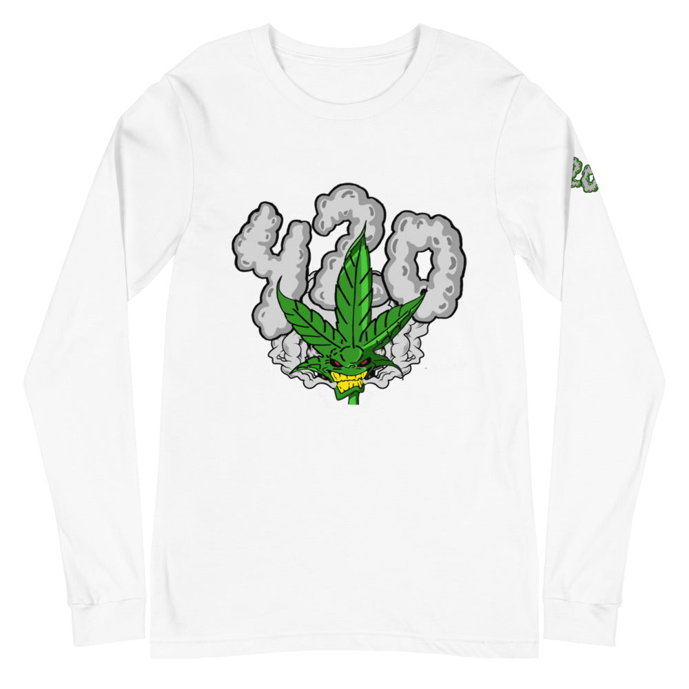 ZOOTED APPAREL- Unisex Long Sleeve Tee - ZOOTED 420 WEED MAN