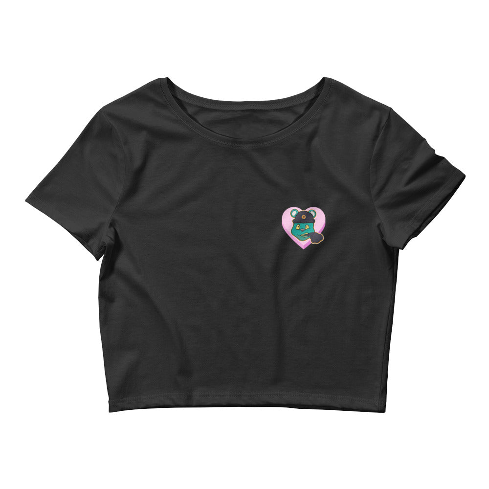 ZOOTED APPAREL- Women’s Crop Tee - Mi.Yayø (I Love Mi.Teddy Crop Tee)