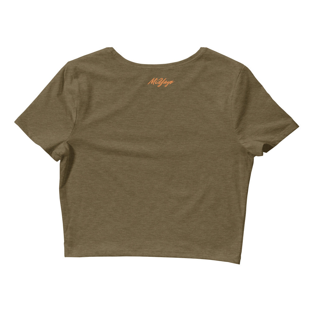 ZOOTED APPAREL- Women’s Crop Tee - Mi.Yayø (I Love Mi.Teddy Crop Tee)