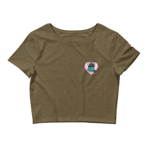 ZOOTED APPAREL- Women’s Crop Tee - Mi.Yayø (I Love Mi.Teddy Crop Tee)