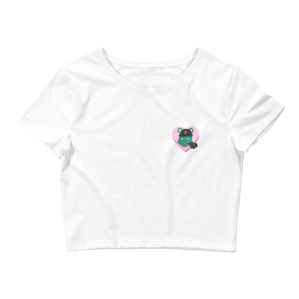 ZOOTED APPAREL- Women’s Crop Tee - Mi.Yayø (I Love Mi.Teddy Crop Tee)